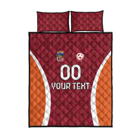 Custom Latvia Football Quilt Bed Set Latvijas Futbola Izlase