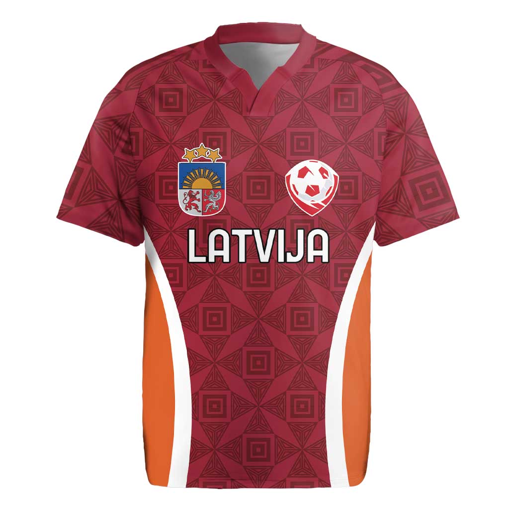 Custom Latvia Football Rugby Jersey Latvijas Futbola Izlase
