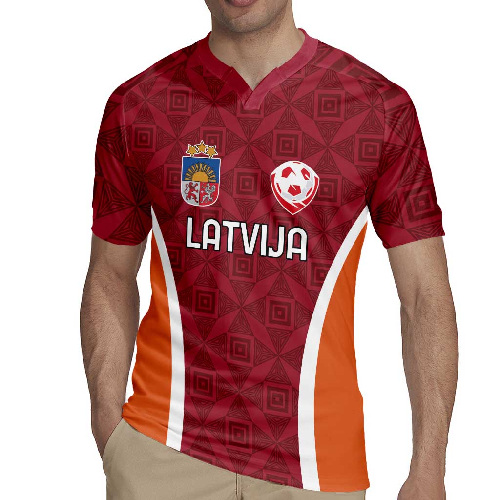 Custom Latvia Football Rugby Jersey Latvijas Futbola Izlase