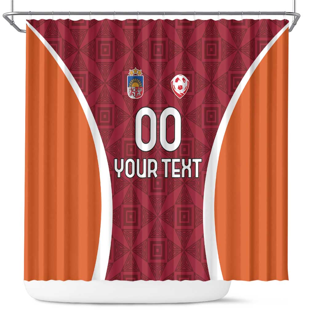 Custom Latvia Football Shower Curtain Latvijas Futbola Izlase