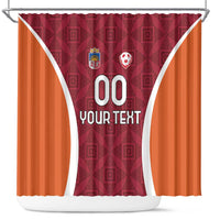 Custom Latvia Football Shower Curtain Latvijas Futbola Izlase