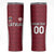 Custom Latvia Football Skinny Tumbler Latvijas Futbola Izlase