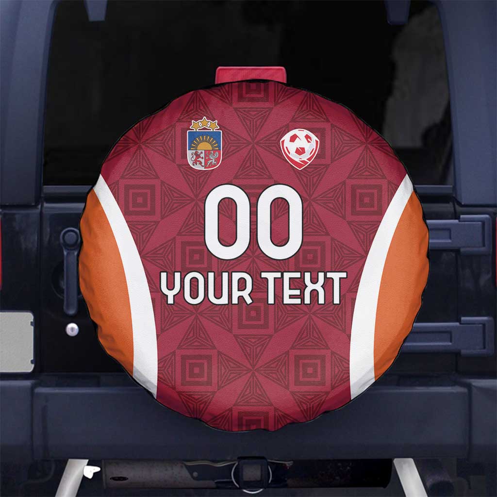 Custom Latvia Football Spare Tire Cover Latvijas Futbola Izlase