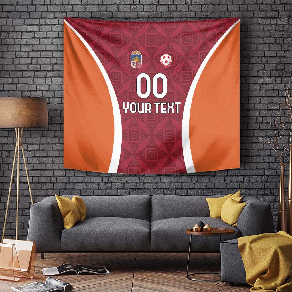 Custom Latvia Football Tapestry Latvijas Futbola Izlase