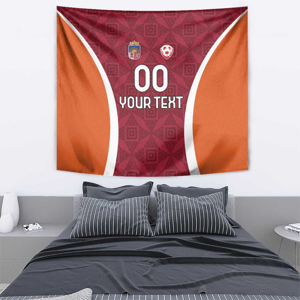 Custom Latvia Football Tapestry Latvijas Futbola Izlase