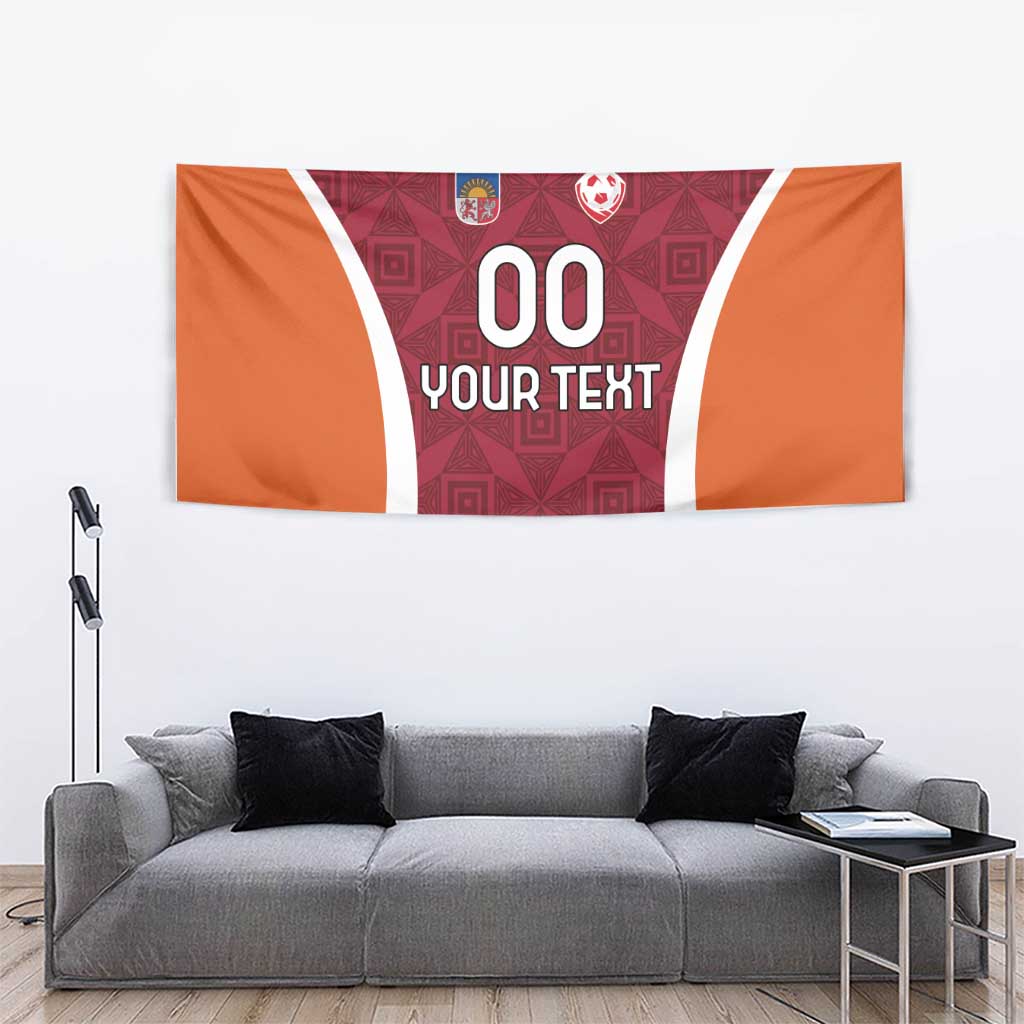 Custom Latvia Football Tapestry Latvijas Futbola Izlase