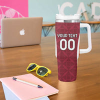 Custom Latvia Football Tumbler With Handle Latvijas Futbola Izlase