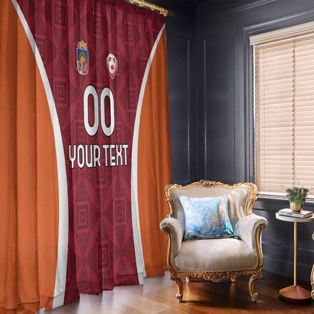 Custom Latvia Football Window Curtain Latvijas Futbola Izlase