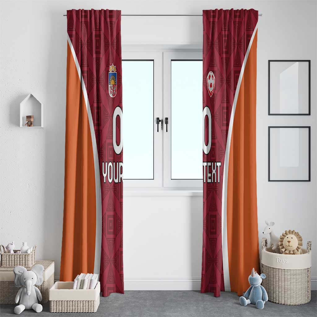 Custom Latvia Football Window Curtain Latvijas Futbola Izlase