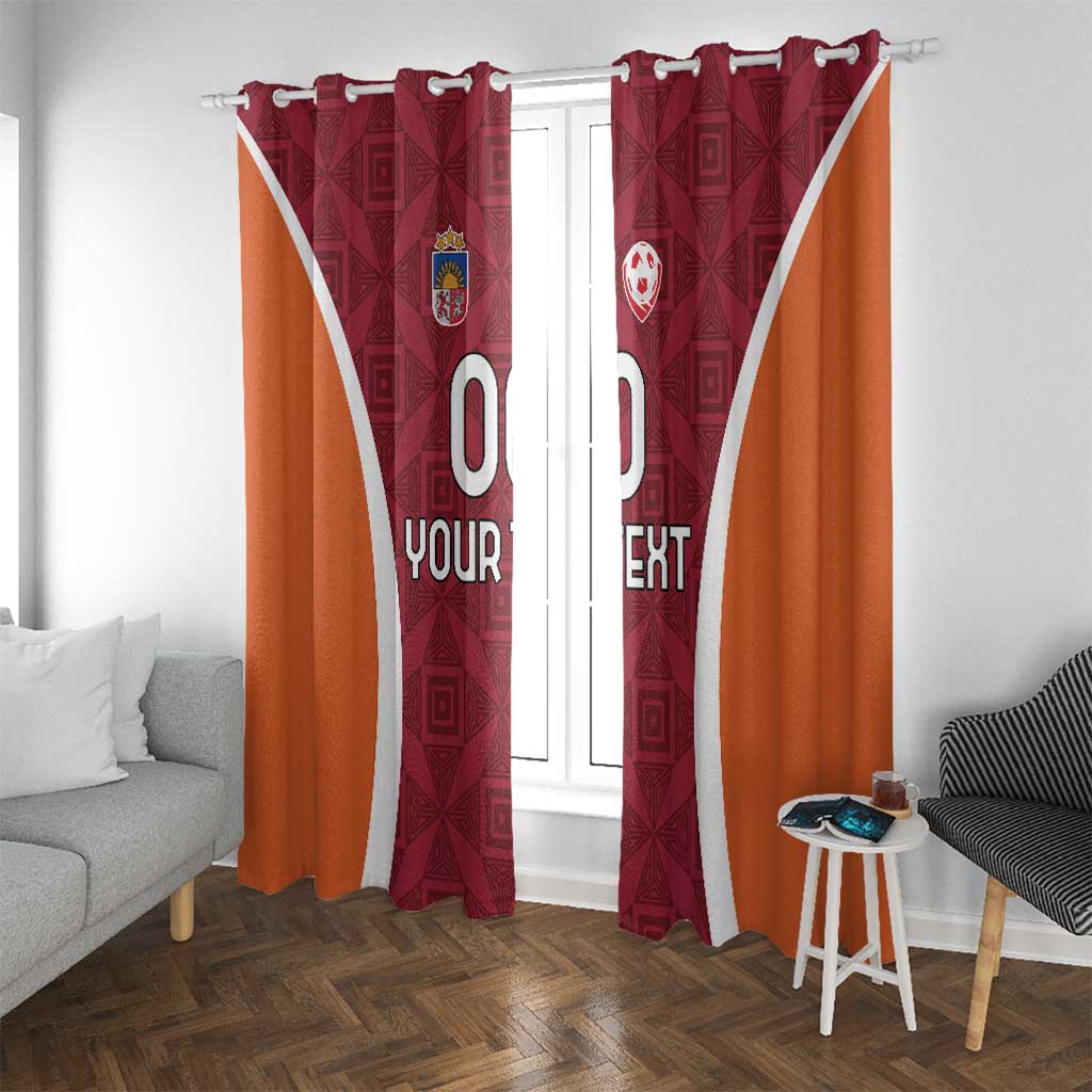 Custom Latvia Football Window Curtain Latvijas Futbola Izlase