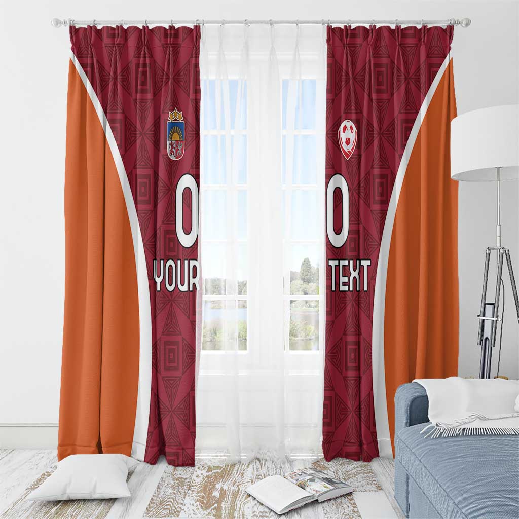 Custom Latvia Football Window Curtain Latvijas Futbola Izlase