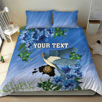 Personalized Estonia Bedding Set Barn Swallow Cornflower Flower