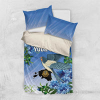 Personalized Estonia Bedding Set Barn Swallow Cornflower Flower