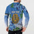 Personalized Estonia Button Sweatshirt Barn Swallow Cornflower Flower