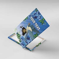 Personalized Estonia Canvas Wall Art Barn Swallow Cornflower Flower