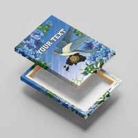 Personalized Estonia Canvas Wall Art Barn Swallow Cornflower Flower