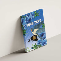 Personalized Estonia Canvas Wall Art Barn Swallow Cornflower Flower