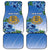 Personalized Estonia Car Mats Barn Swallow Cornflower Flower