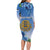 Personalized Estonia Family Matching Long Sleeve Bodycon Dress and Hawaiian Shirt Barn Swallow Cornflower Flower