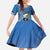 Personalized Estonia Family Matching Off Shoulder Maxi Dress and Hawaiian Shirt Barn Swallow Cornflower Flower