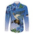 Personalized Estonia Family Matching Puletasi and Hawaiian Shirt Barn Swallow Cornflower Flower