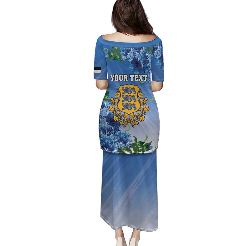 Personalized Estonia Family Matching Puletasi and Hawaiian Shirt Barn Swallow Cornflower Flower