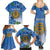 Personalized Estonia Family Matching Summer Maxi Dress and Hawaiian Shirt Barn Swallow Cornflower Flower