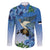 Personalized Estonia Family Matching Summer Maxi Dress and Hawaiian Shirt Barn Swallow Cornflower Flower