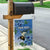 Personalized Estonia Garden Flag Barn Swallow Cornflower Flower