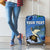 Personalized Estonia Luggage Cover Barn Swallow Cornflower Flower