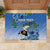 Personalized Estonia Rubber Doormat Barn Swallow Cornflower Flower