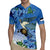 Personalized Estonia Rugby Jersey Barn Swallow Cornflower Flower