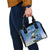 Personalized Estonia Shoulder Handbag Barn Swallow Cornflower Flower