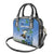 Personalized Estonia Shoulder Handbag Barn Swallow Cornflower Flower