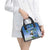 Personalized Estonia Shoulder Handbag Barn Swallow Cornflower Flower