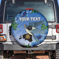 Personalized Estonia Spare Tire Cover Barn Swallow Cornflower Flower