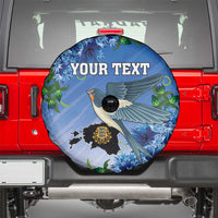 Personalized Estonia Spare Tire Cover Barn Swallow Cornflower Flower
