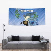 Personalized Estonia Tapestry Barn Swallow Cornflower Flower