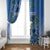 Personalized Estonia Window Curtain Barn Swallow Cornflower Flower