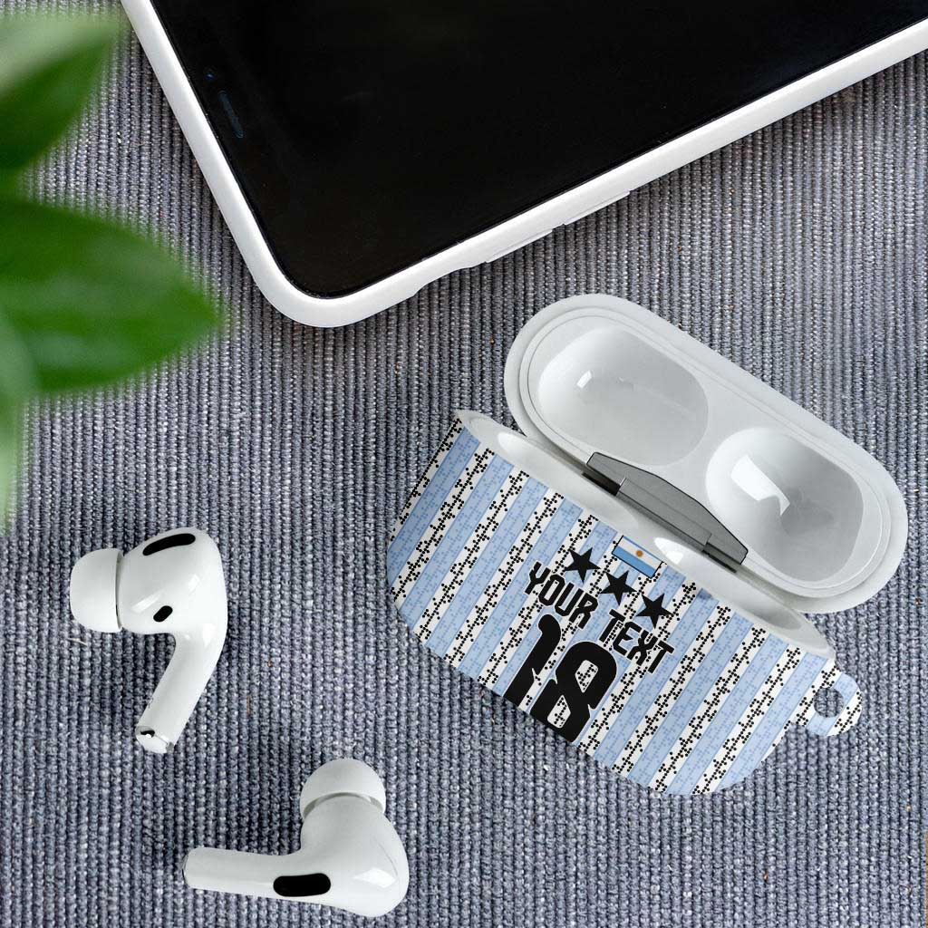 Custom Argentina Heritage Football AirPods Case La Albiceleste Glory Road to 2026