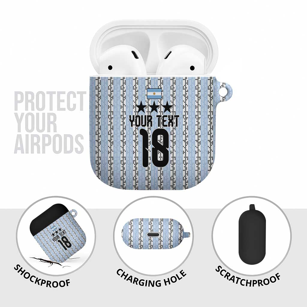 Custom Argentina Heritage Football AirPods Case La Albiceleste Glory Road to 2026