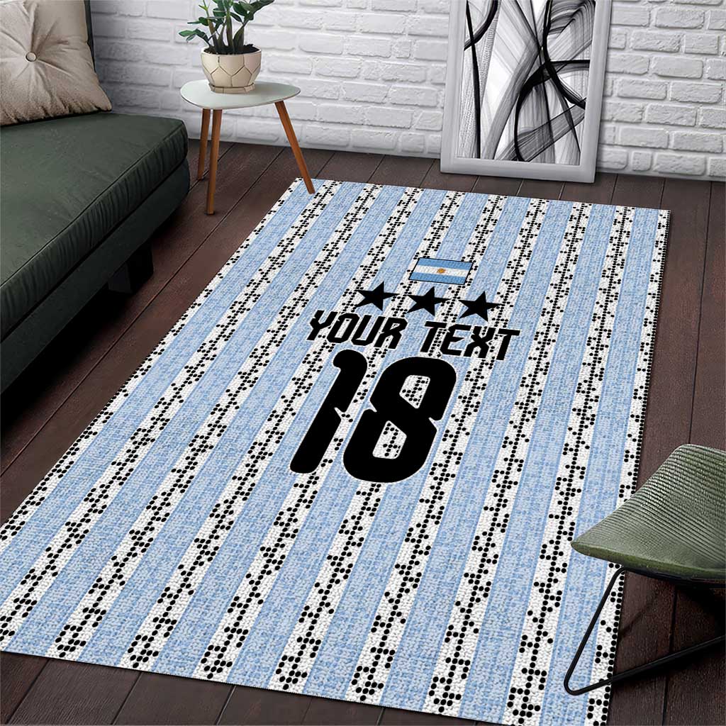 Custom Argentina Heritage Football Area Rug La Albiceleste Glory Road to 2026