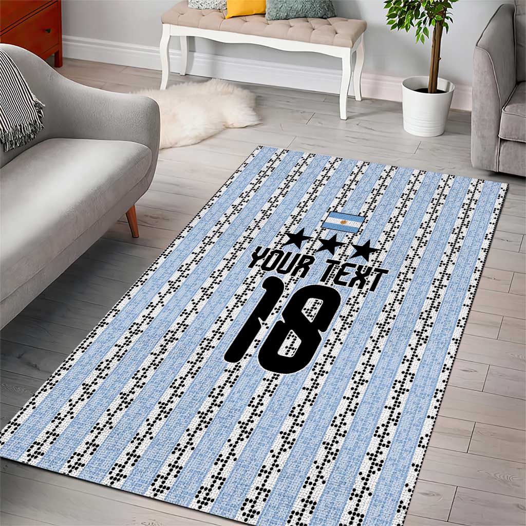 Custom Argentina Heritage Football Area Rug La Albiceleste Glory Road to 2026