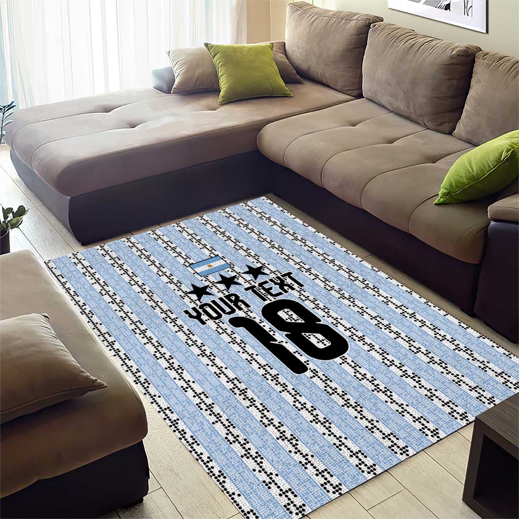 Custom Argentina Heritage Football Area Rug La Albiceleste Glory Road to 2026