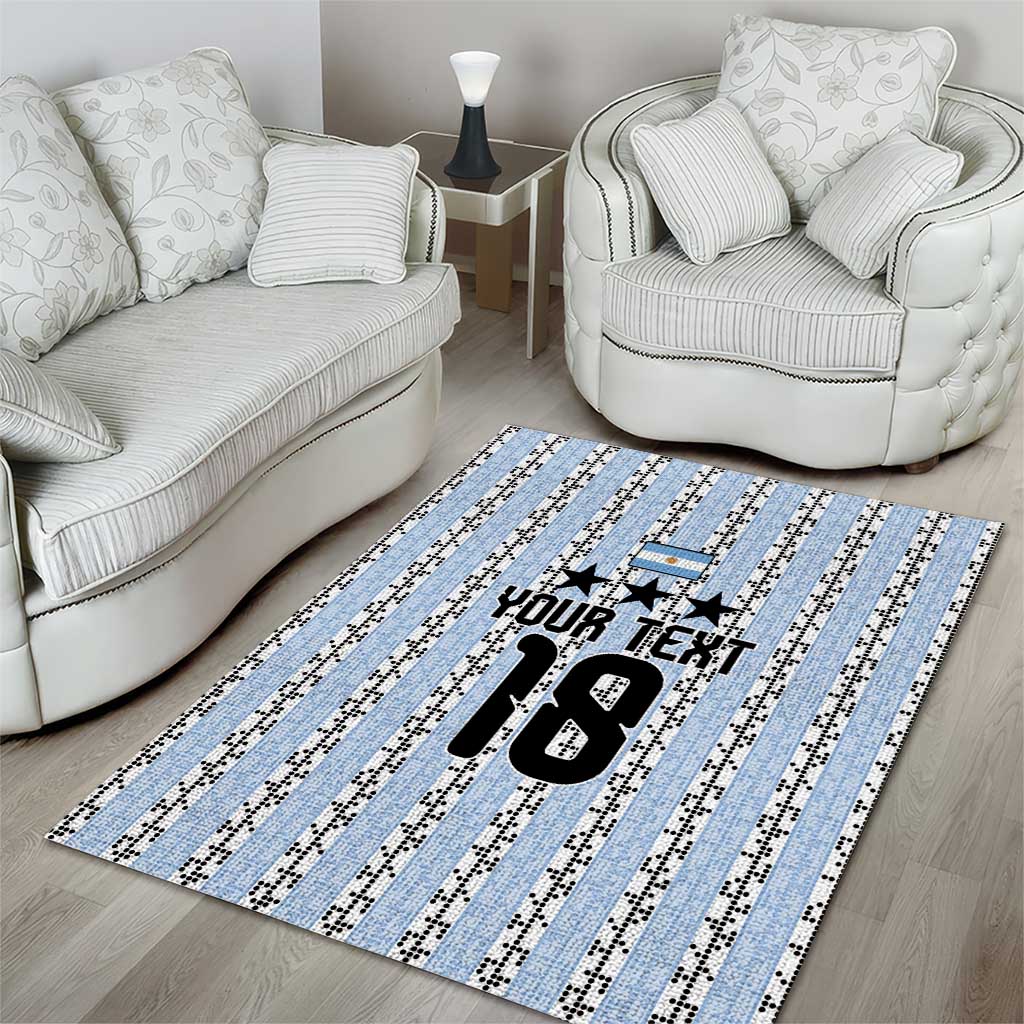Custom Argentina Heritage Football Area Rug La Albiceleste Glory Road to 2026