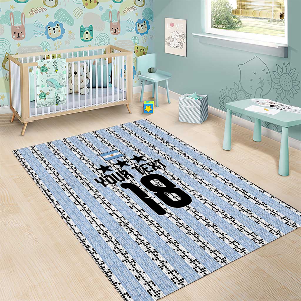 Custom Argentina Heritage Football Area Rug La Albiceleste Glory Road to 2026