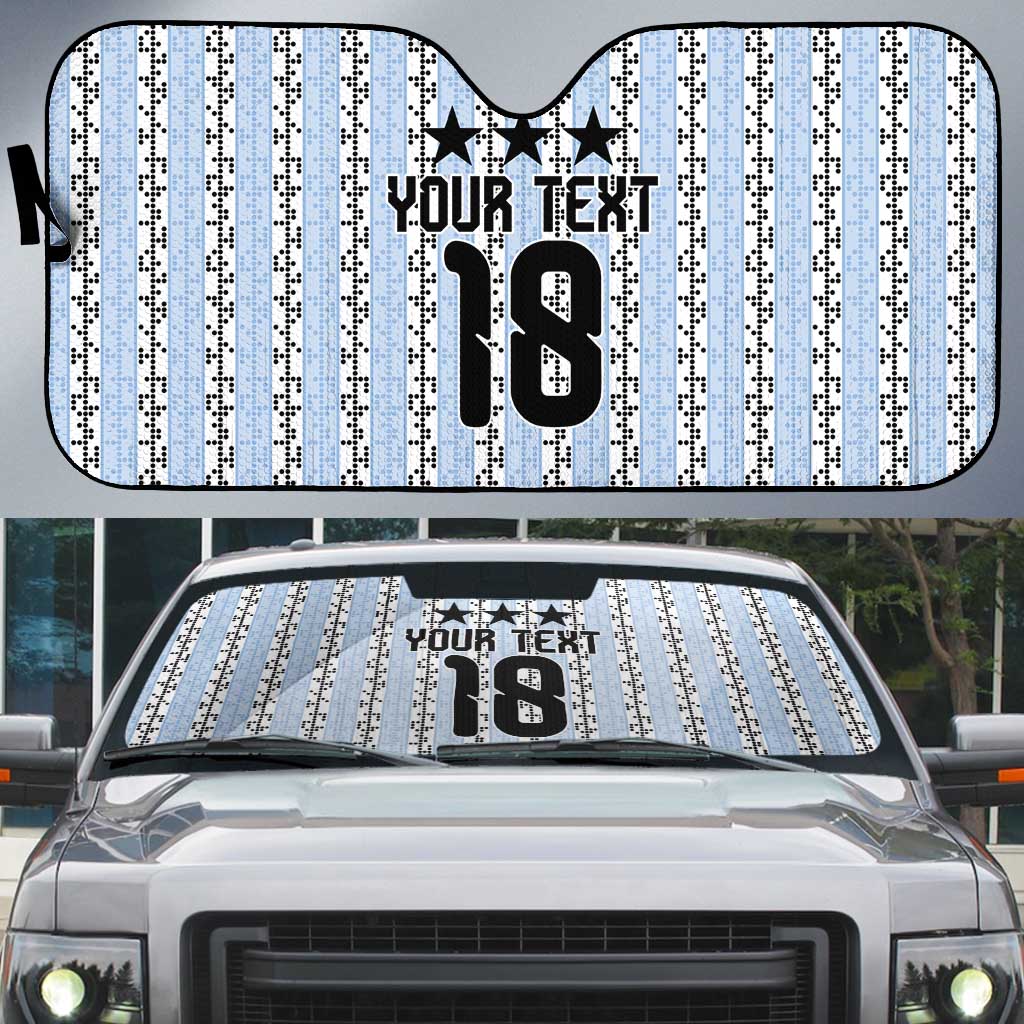 Custom Argentina Heritage Football Auto Sun Shade La Albiceleste Glory Road to 2026