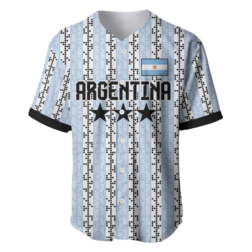 Custom Argentina Heritage Football Baseball Jersey La Albiceleste Glory Road to 2026