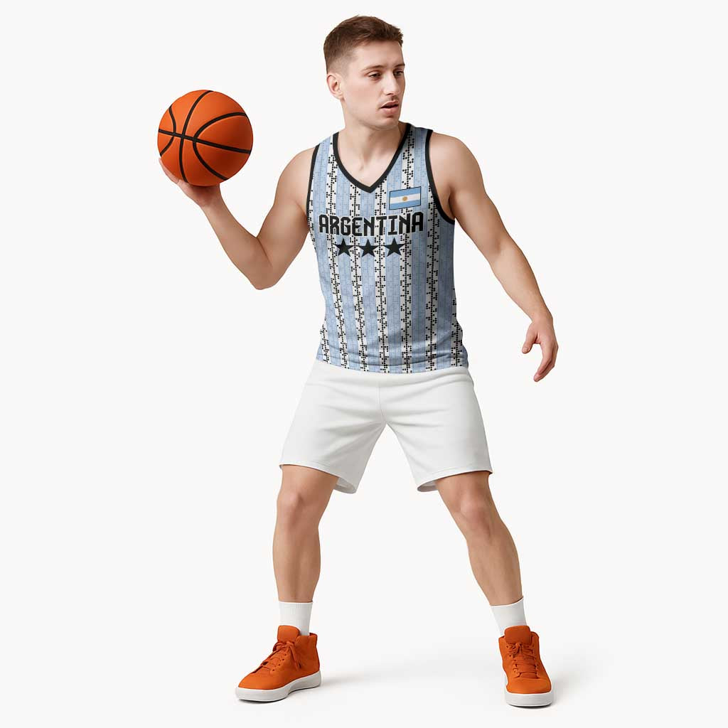 Custom Argentina Heritage Football Basketball Jersey La Albiceleste Glory Road to 2026