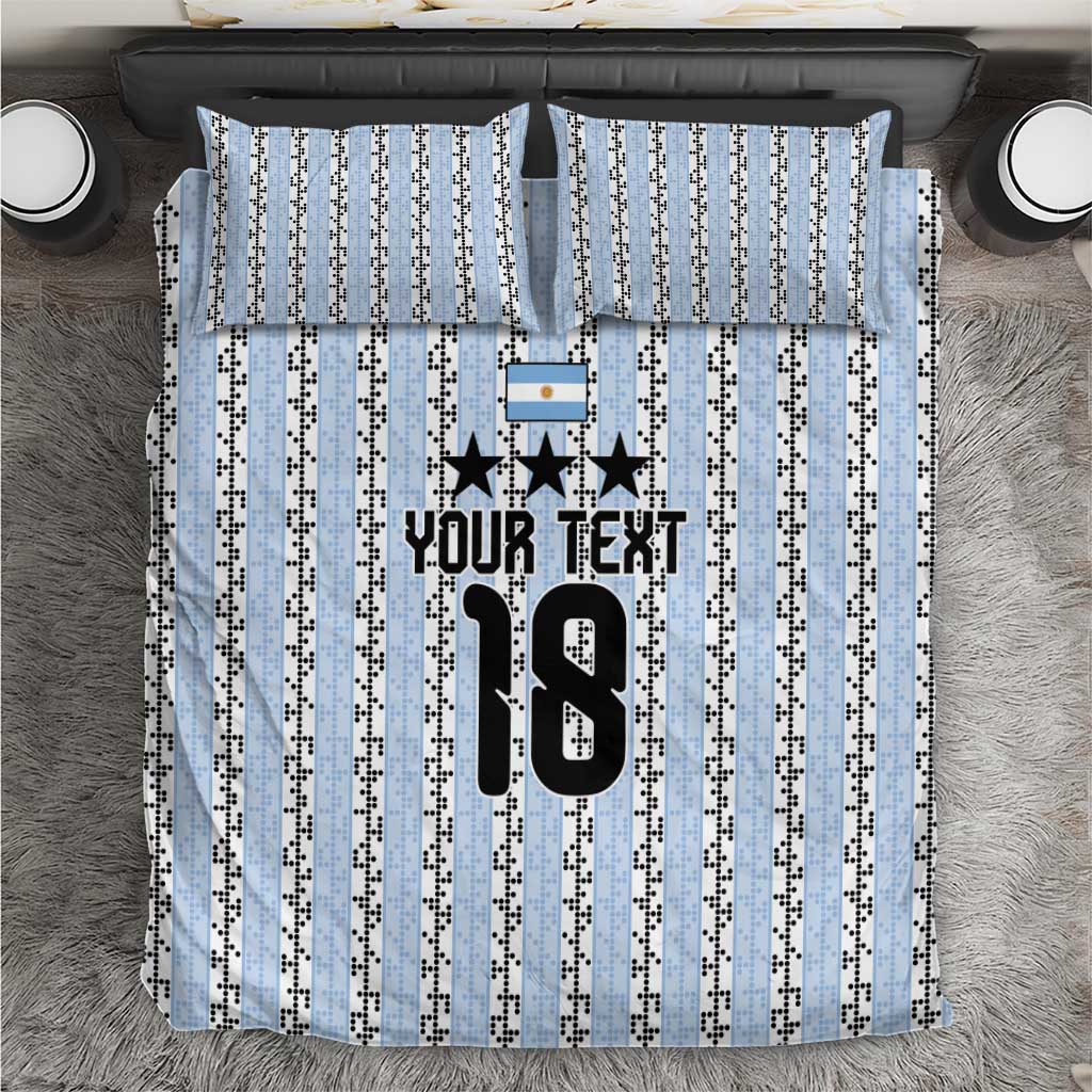 Custom Argentina Heritage Football Bedding Set La Albiceleste Glory Road to 2026